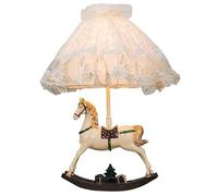 QYYZTQY Princess Table Lamps for Girls Bedroom Vintage Victorian Table Lamp French White Table Lamp Rustic Farmhouse Bedside Lamp Cute Nightstand Lamp for Children Room Kids Nursery Room