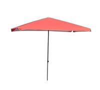 QYYZTQY Rectangular Parasol, Adjustable Garden Umbrella for Sun and Rain Protection, Black Gold Steel Pole, x 1.8m, Outdoor, Balcony, Patio, Backyard Use (Blue) (Orange 2.2mX1.8m)