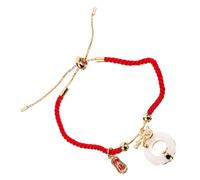 QYYZTQY Red Thread Dragon Year Women's Braided Rope Bracelet for Fortune and Protection - Lightweight & Festive