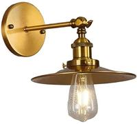 QYYZTQY Retro Adjustable Wall Lamp, Farmhouse Wall, Industrial Style LED Wall Lantern, E27 Wall Mounted Light Fixture, Indoor Decor Lamp for Bedroom Living Room Hallway