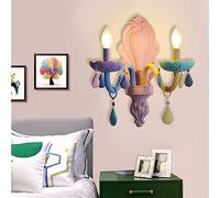 QYYZTQY Retro Bedside Night Lights E27 Base Bedroom Guest Room Corridor Lamp, Wall Lamp (Color : Single Head)