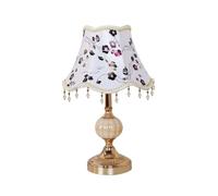QYYZTQY Romantic French Fabric Desk Light High-end Elegant Living Room Sofa Beside Desk Lamp Suitable For Tea House Living Room Bed Table Lamp Cafe Western Restaurant Front Decoration Lighting Fixture