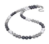 QYYZTQY Round Beaded Gemstone Boho s Women,Natural Cherry Jasper Stone Bead Choker,Womens Fashion Colorful 18inch Jewelry for Girls