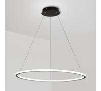 QYYZTQY Round Chandelier LED Ring Pendant Ceiling Light Nordic Hanging Lamp Dining Table Lighting Fixture 6000K Cool White Hanging Chandeliers for Living Room Kitchen Bedroom
