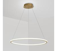 QYYZTQY Round Chandelier LED Ring Pendant Ceiling Light Nordic Hanging Lamp Dining Table Lighting Fixture 6000K Cool White Hanging Chandeliers for Living Room Kitchen Bedroom