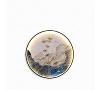 QYYZTQY Round Led Wall Lamp Aisle Tea Room Background Wall Indoor Mural Lamp, Wall Sconces (Color : C, Size : 60cm in Diameter)