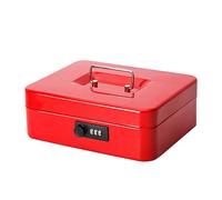 QYYZTQY Safe Box Fireproof Waterproof Safe Safes Small Desktop Safe Portable Metal Storage Box Cabinet 2-Layered Detachable Password Lock Cash Box Small Iron Box Safe Deposit Box Safe Cabinet for Home