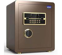 QYYZTQY Safes Household Electronic Password Safety Deposit Box Built-in Alarm System Security Steel Anti-Theft Fireproof and Waterproof,