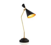 QYYZTQY Scandinavian Creative Bedroom Bedside Desk Light Black Adjustable Metal Desk Lamp For Dining Table Writing Desk Front Desk Table Lamp Apartment Dormitory Rest Area Decoration Lighting Fixture