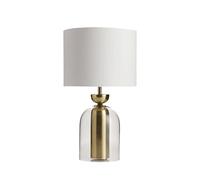 QYYZTQY Scandinavian Fabric Glass Desk Lamp Luxury Study Room Writing Desk Desk Lamp Bedroom Bedside Reading Table Lamp Club Clubhouse B&B Hotel Room Rest Area Lighting Fixture