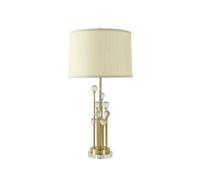 QYYZTQY Scandinavian Front Desk Light Creative Iron Crystal Desk Lamp for Bedside Living Room Bedroom Table Lamp Showroom Clubhouse Mall Designer Decoration Lighting Fixture