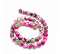 QYYZTQY Shower Curtain Charm Natural Pink Green Yellow and Other Colorsr Jades Smooth Round Beads 4/6/8/10/12mm for Jewelry Making Necklac