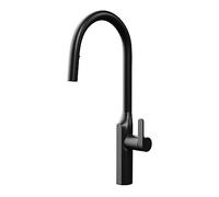 QYYZTQY Shower Head Pull Down Single Handle Faucets, with Sprayer, 360° Swivel Faucet for Kitchen Sink