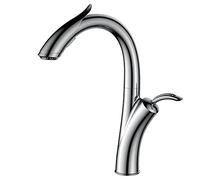 QYYZTQY Shower Head Sink taps Spray Faucet, Cold and Hot Black Hole Single Handle Swivel 360 Degree Water Kitchen Mixer Tap with Pull out