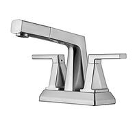 QYYZTQY Shower Head with Pull out Sprayer Bathroom Rotatable Alloy Basin Deck Mounted Vanity Faucet Sink Mixer Tap 2 Handle Hot Cold Water Lavatory Faucet,Chrome