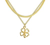 QYYZTQY Silver Four for Women Girls Minimalist Pendant A 4 Leaf Alhambra Lucky Necklace