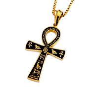 QYYZTQY Silver Vintage Amulets Women, Ancient Pendant A Jewelry Men, Egyptian Ankh Necklace For Halloween Christmas Gifts