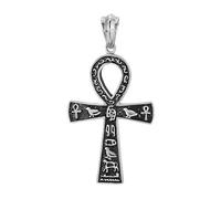 QYYZTQY Silver Vintage Amulets Women, Ancient Pendant A Jewelry Men, Egyptian Ankh Necklace For Halloween Christmas Gifts