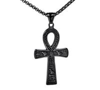 QYYZTQY Silver Vintage Amulets Women, Ancient Pendant A Jewelry Men, Egyptian Ankh Necklace For Halloween Christmas Gifts