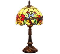 QYYZTQY Small 8 Inch Table Lamp Desk Lamp Handmade Creativity Magpie Bird Stained Glass Bedside Table Night Light Indoor Lighting Bar Needed