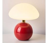 QYYZTQY Small Table Lamp Mushroom Lamp Bedside Desk Light LED Ceramic Desktop Nightstand Lamp, Cute End Table Lamps for Bedroom Living Room Desk Kids Room Lighting 21W 3 Color Mode
