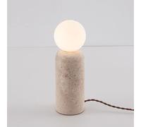 QYYZTQY Small Table Lamp White Milk Glass Natural Stone Marble Table Lamp Rustic Cute Desk Lamp Mid Century Bedside Lamp Vintage Nightstand Lamp for Living Room Bedroom Farmhouse Home Decor