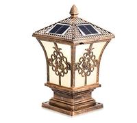 QYYZTQY Solar Column Headlights Outdoor Waterproof Lights European Style Garden Wall Lights Electrified Dual Purpose Villa Door Column Headlights (Size : 47cm) (47cm)