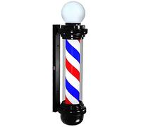 QYYZTQY Solar Lantern Outdoor Lights,Light LED Barbers Pole Red White Blue Hair Salon Logo Waterproof Rotating Light Salon Shop Sign Outdoor Light Outdoor Wall La (Size : 88CM)