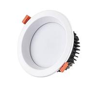 QYYZTQY Spotlights LED Ceiling Lights White Round Panel Integrated Recessed Downlights 7W 3000K 4000K 6000K for Living Room Bedroom Kitchen Decoration Wash Wall Lamps Accent Lamp Outdoor (Color : Warm