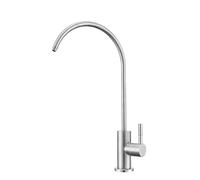 QYYZTQY Stainless Steel Brushed Swan Neck Kitchen Sink Filter Tap Pure Water Faucet