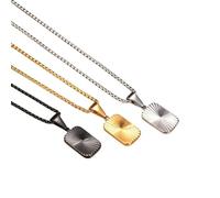 QYYZTQY Stainless Steel Hiphop Pendant Necklace - 60cm Fashion Jewelry Gift for Men and Women