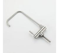 QYYZTQY Stainless Steel Kitchen Faucet with Folding Water Filter Single Cold Drinking Tap Brushed Finish