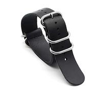 QYYZTQY Strong and Cow Leather Watch Band in Green, Black, Red & Blue