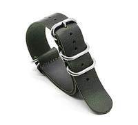 QYYZTQY Strong and Cow Leather Watch Band in Green, Black, Red & Blue