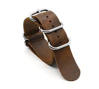 QYYZTQY Strong and Cow Leather Watch Band in Green, Black, Red & Blue