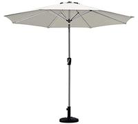 QYYZTQY Sun Parasol 9'/2.7M Parasols Patio Table Umbrella Outdoor with 8 Sturdy Ribs for Garden, Deck, Backyard and Pool (Light Khaki)