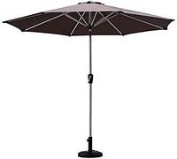 QYYZTQY Sun Parasol 9'/2.7M Parasols Patio Table Umbrella Outdoor with 8 Sturdy Ribs for Garden, Deck, Backyard and Pool (Coffee Color)
