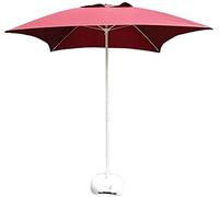 QYYZTQY Sun Parasol Garden Parasols 2M/6.6' Outdoor Patio Square Table Umbrella, for Yard, Beach Commercial Event Market, Swimming Pool Side (Wine Red A)