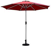 QYYZTQY Sun Parasol Umbrella Garden 9'/2.7M Parasols Patio Table Umbrella Outdoor Garden with 8 Sturdy Ribs for Garden, Deck, Backyard and Pool, Wine Red