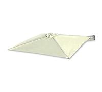 QYYZTQY Sun Parasol Umbrella Garden Wall Mounted Cantilever,Aluminium 7ft / 210cm,Folding,Telescopic,Outdoor Recreation for Courtyard/Garden/Terr (White)