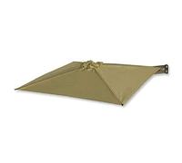 QYYZTQY Sun Parasol Umbrella Garden Wall Mounted Cantilever,Aluminium 7ft / 210cm,Folding,Telescopic,Outdoor Recreation for Courtyard/Garden/Terr (Khaki)