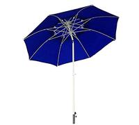 QYYZTQY Sun Umbrella Double Top Parasol with Push Button Tilt/Crank, Patio Outdoor Umbrellas for Backyard, Poolside, Lawn and Garden (Blue)