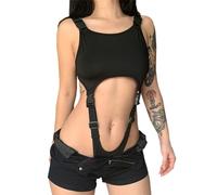 QYYZTQY Swimsuits for Women Sailor Outfit Lingerie Jumpsuit Costume Cosplay Bodysuit Swimwear Bikini Cute Japanese Anime Teddy High Cut out Uniform Roleplay Babydoll Black