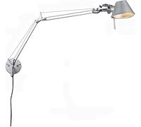 QYYZTQY Swing Arm Wall Lamp, LED with Switch, Rotatable Industrial Wall Light, Wall Mounted Bedside Reading Light, Indoor Lighting Fixture for Bedroom Living Room Bathroom Farmhouse