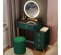 QYYZTQY Table,Dressing Set, Color Modes, with 4 Drawers and Stool, Cosmetic Storage Table for Bedroom, Dressing Room,Grün,L:50cm/19.7inch