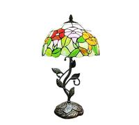 QYYZTQY Table Lamp 12 Inch Stained Glass Lamp Shades Antique Stunning Quality Desk Lamp for Living Room Bedroom Bedside Lamps Coffee Warm as Ever