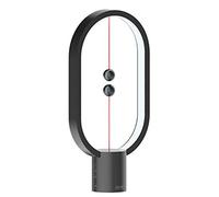 QYYZTQY Table Lamp, Balance Lamp, Desk Lamp,Intelligent Magnetic levitation Balance Creative led Night Light, USB Charging Port,Black