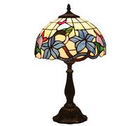 QYYZTQY Table Lamp Bedside Lamp Leaf Vitrail High Bureau Lamp Lamp for Ancient Bedside Table for Living Room Office Warm as Ever