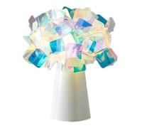 QYYZTQY Table Lamp Bedside Lamp Nightstand Lamp Rechargeable Bedside Lamp Iron Table Lamp with PVC Lampshade Creative Nightstand Lamp for Living Room Bedroom Table Lamps Table Light for Living Room