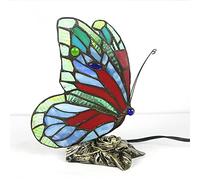 QYYZTQY Table Lamp Butterfly Night Lamp Student Children's Writing Eye Protection Table Lamp Bedroom Handmade Colored Glass Warm as Ever